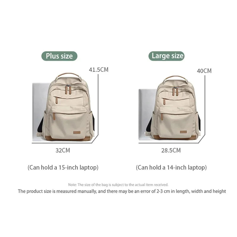LEFF Women Backpack High Quality Large Capacity Laptop Backpacks Trendy Female Commuting Backpack Waterproof Outdoor Travel Bags