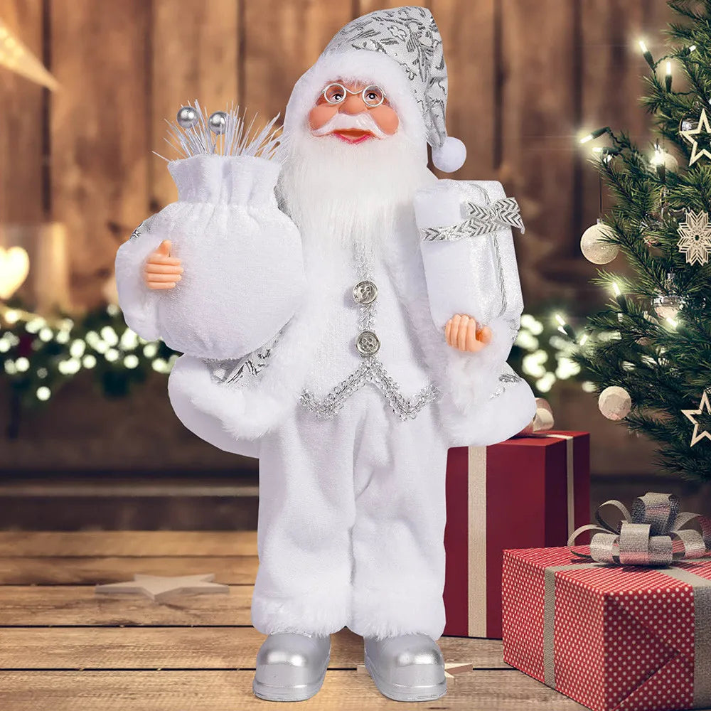 32cm Christmas 12 Inches Santa Claus Standing Posture Doll Festival Party Santa Claus Decoration Ornament