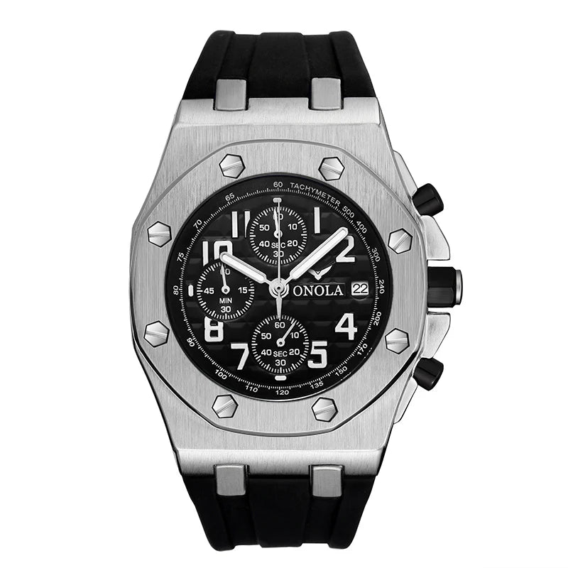 ONOLA Top Brand Luxury Men Watch High Quality Business Chronograph Date Quartz Watches for Wrist Men Wristwatch Clock