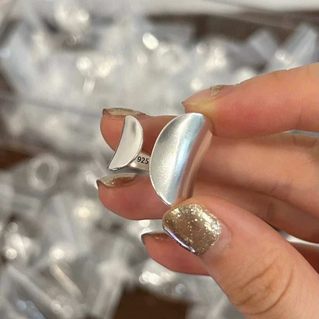 VENTFILLE 925 Sterling Silver Flower Lace Ring Korean Fashion Opening Inlaid CZ Adjustable Rings Valentine's Day Gift