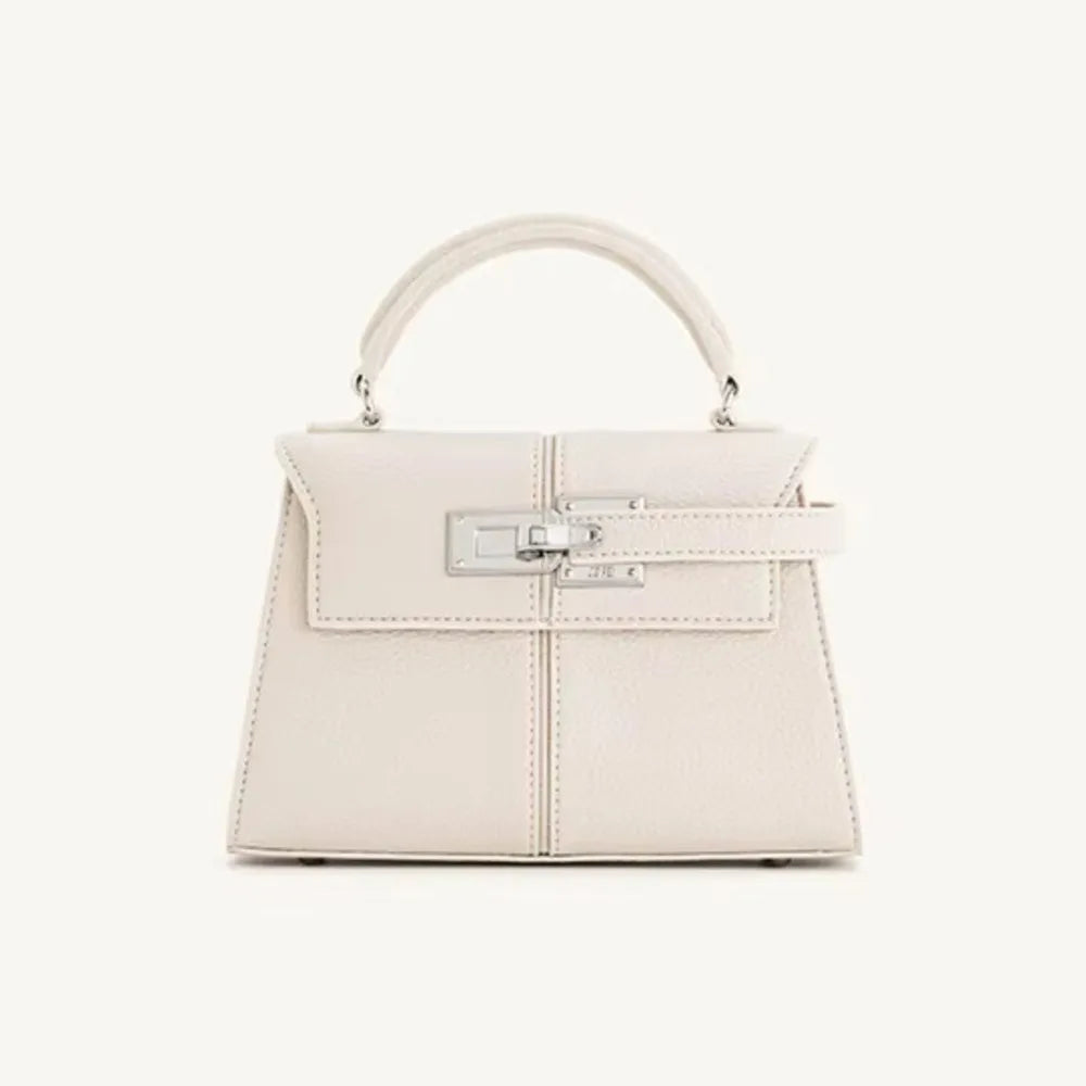 2025 Trapezoidal Leather Women's Bag Versatile Fashion Niche Handbag Top-handle Bags на сумки плечо кожаная sac de luxe femme