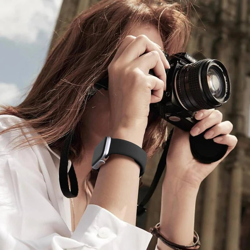 Silicone Band For Apple Watch strap 46mm 44mm 45mm 40mm 41mm 42-38mm 49mm sport bracelet iwatch series 11 10 9 8 7 6 5 SE Ultra3