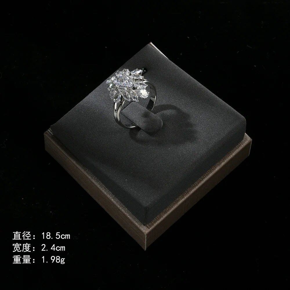 4pcs Bridal Jewelry Sets For Wedding Zirconia CZ Saudi Dubai Indian Necklace Earring Bracelet Set For Women Party Prom Jewelley