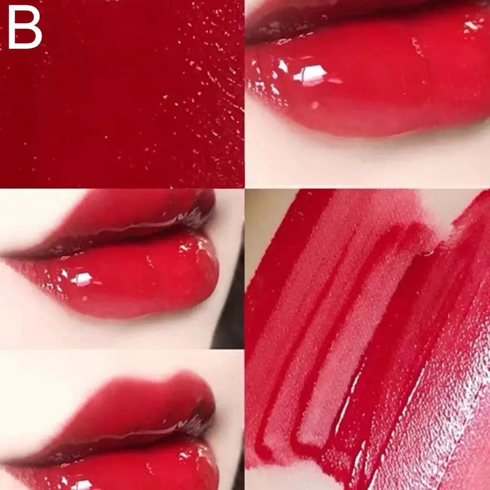 3D Mirror Moisturizing Double-ended Lip Gloss Lasting Moisturizing Glossy Transparent Lip Glaze Creates Natural Plump Lip Makeup