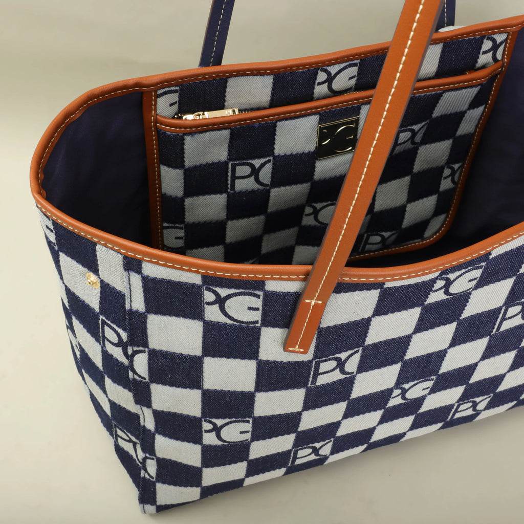 PG 2025 Luxury Brand Fashion Printed Women's Handbag Large Capacity Travel Commuting Multi functional Large Capacity Handbag