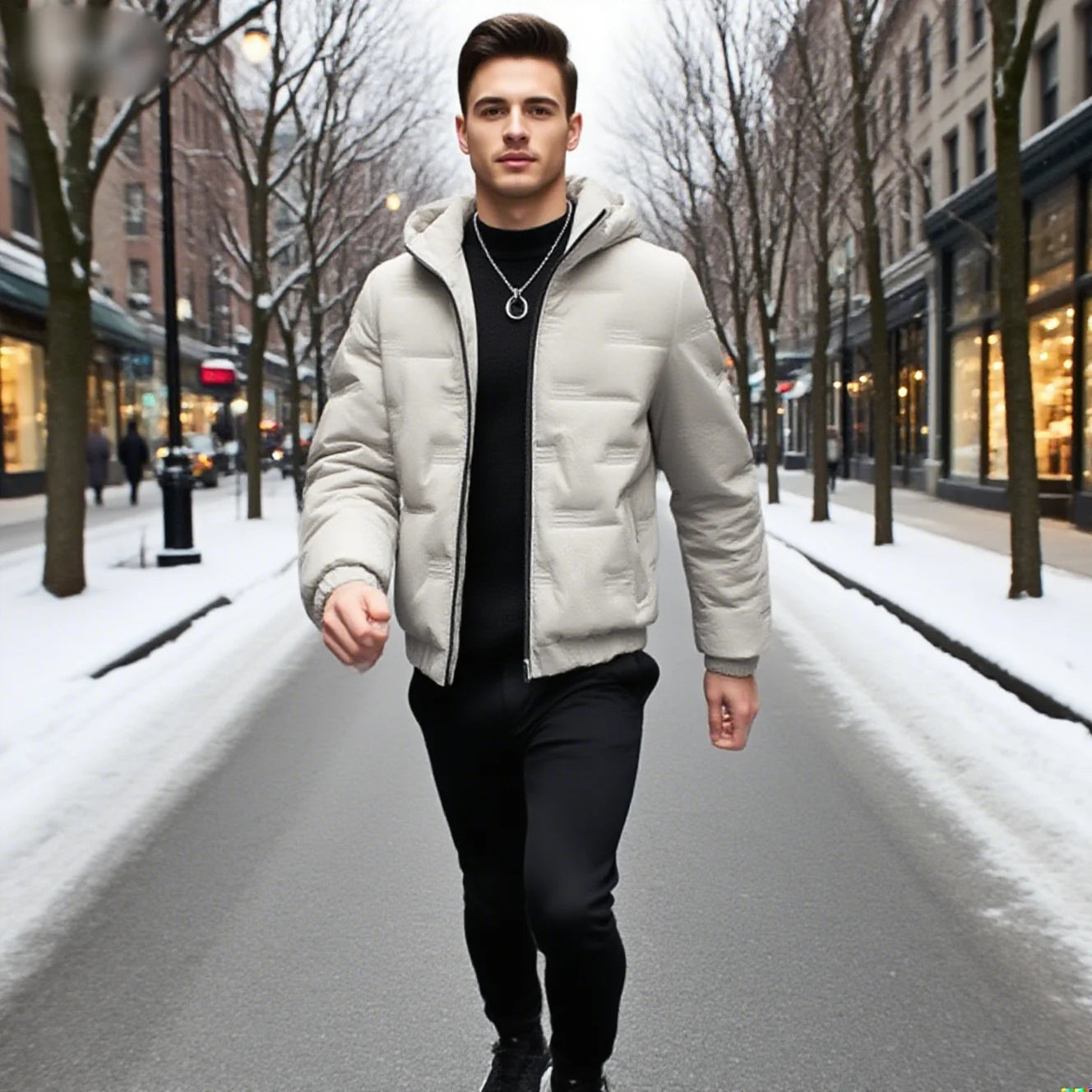 2024 Casual Autumn Winter Jacket Men Bomber Jacket Thicken Men Fashion Clothing Streetwear Cotton Padded Jacket Slim Fit Coat