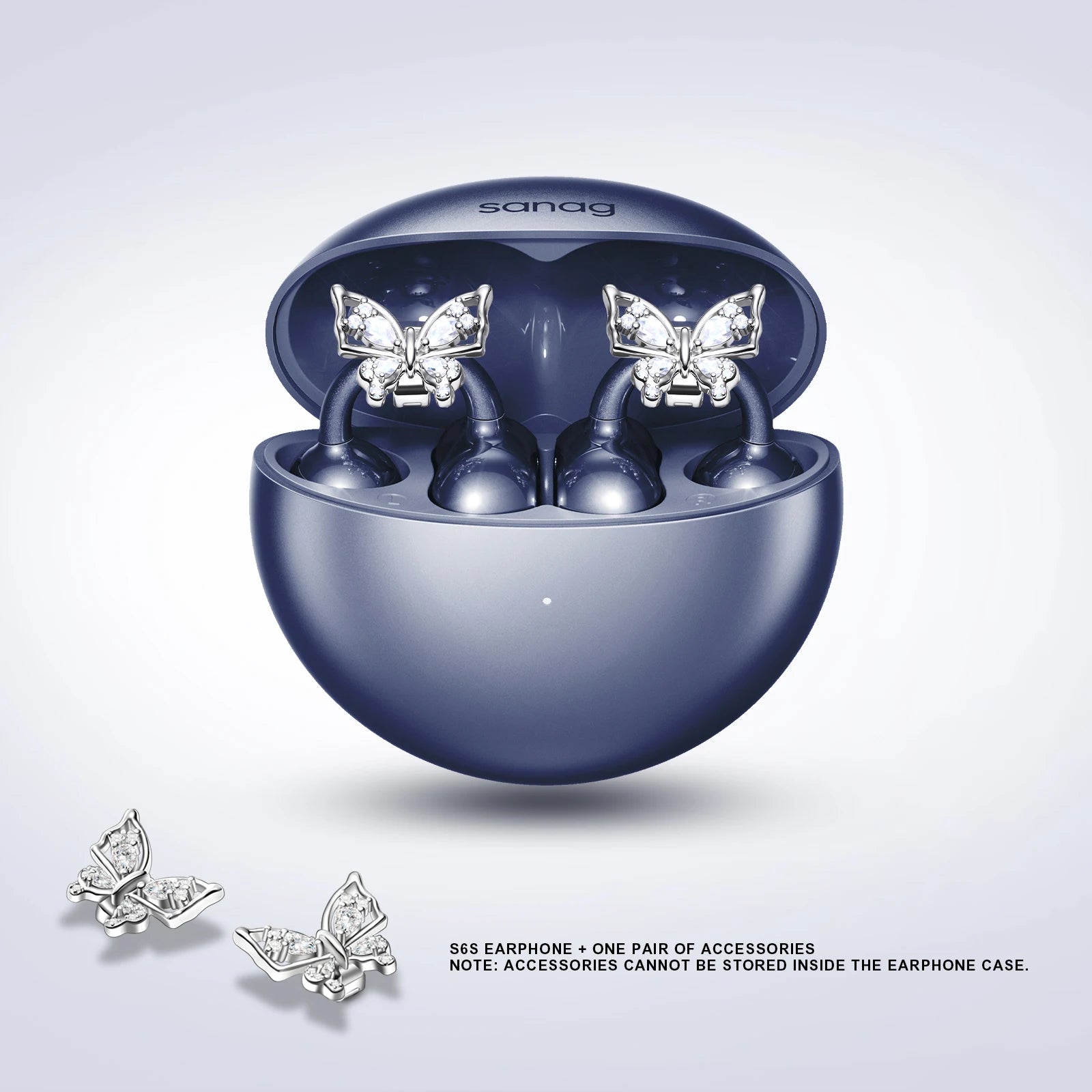 Sanag S6S Free Open Ear Clip on Earphones 3D Sound Bluetooth Headphones OWS Sport Wireless Headset Touch Control APP EQ Setting