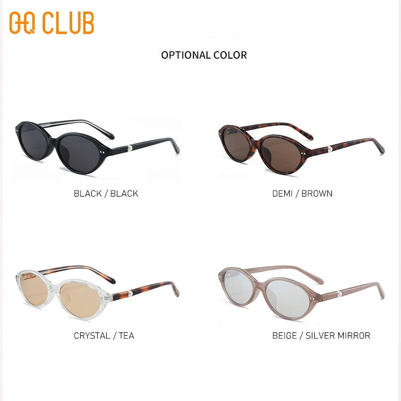 O-Q CLUB Eyepieces Women's Sunglasses Luxury Woman Eye Glasses for Women Sunglass New in Woman Accesories Men Eyeglasses Lunette