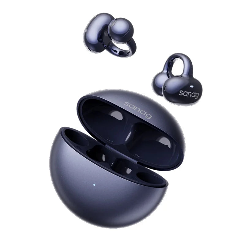 Sanag S6S Free Open Ear Clip on Earphones 3D Sound Bluetooth Headphones OWS Sport Wireless Headset Touch Control APP EQ Setting