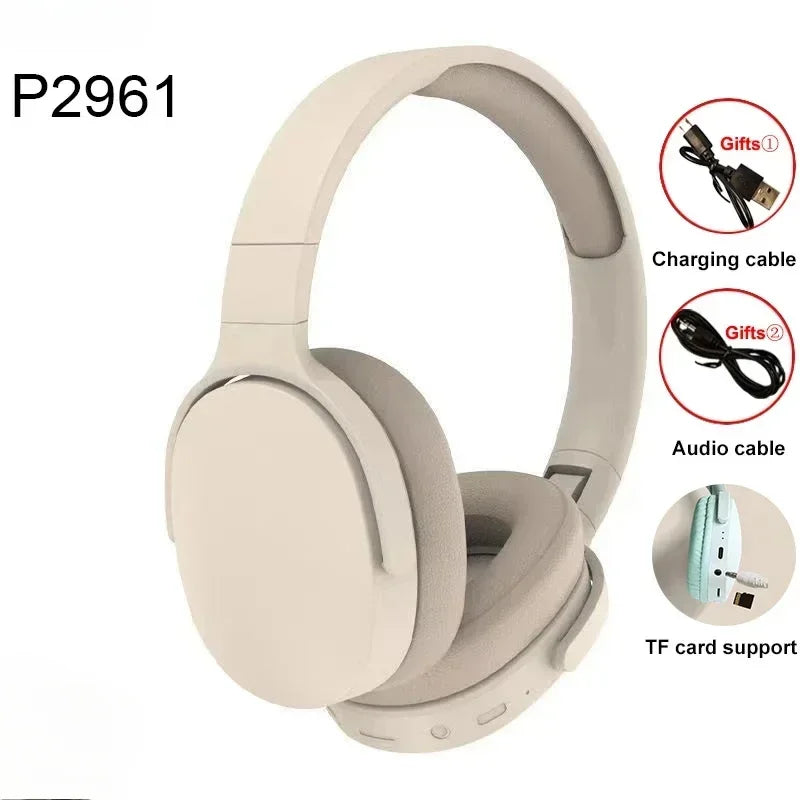 Hifi Bass Wireless Headphones Bluetooth Earphone 5.0 Foldable Headset Sport Headphone Game Fone Bluetooth Earbuds Noise Reductio