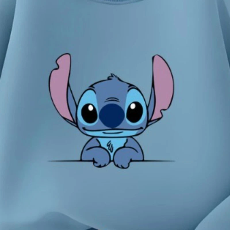 2025  Fall New Style Children's Casual Sweatshirt Sets Kids Sweatpant Set Stitch Printed Boys Pullover and Trousers 2pcs Suit