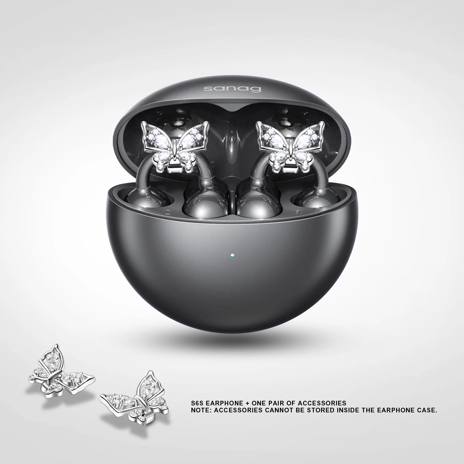 Sanag S6S Free Open Ear Clip on Earphones 3D Sound Bluetooth Headphones OWS Sport Wireless Headset Touch Control APP EQ Setting