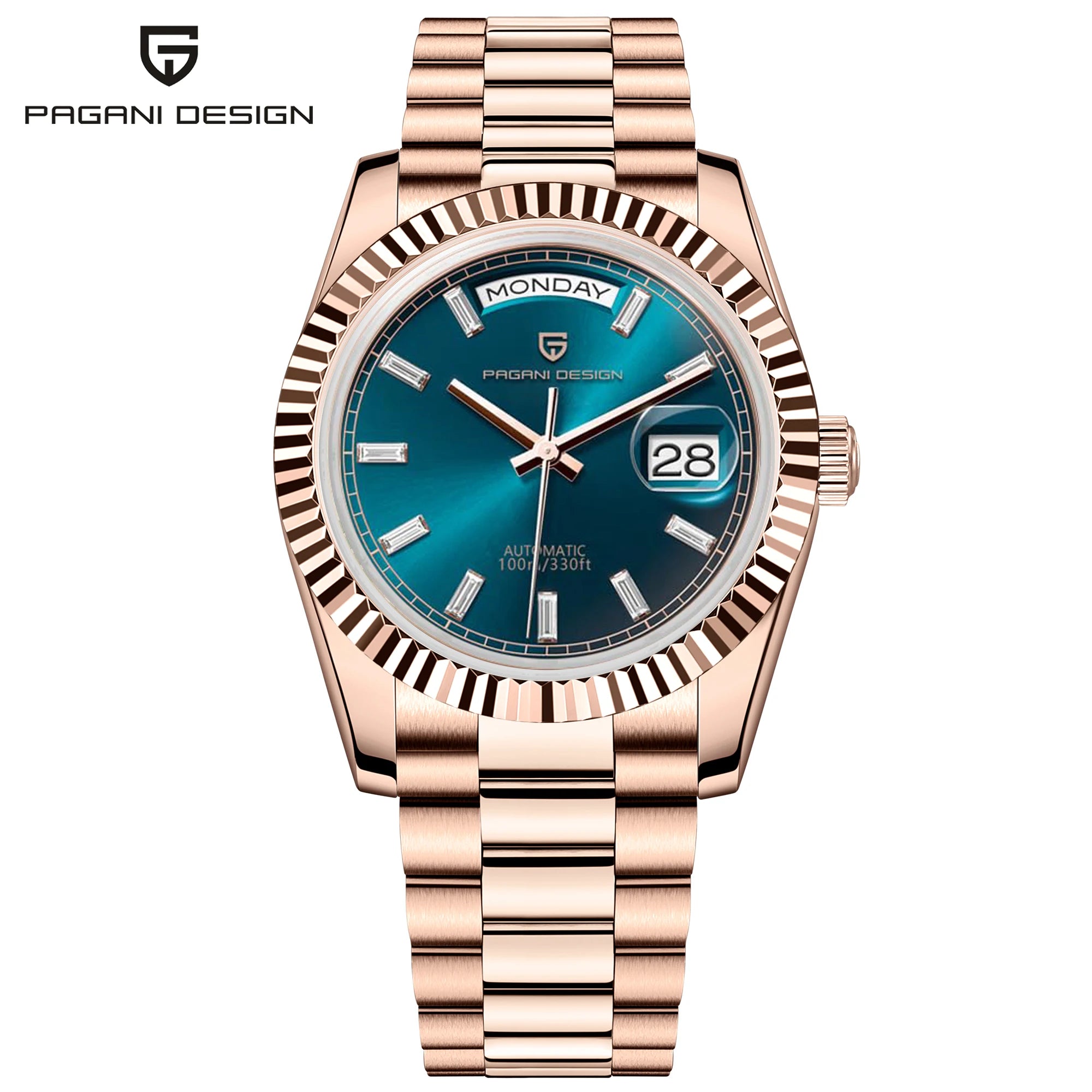 PAGANI DESIGN Enamel Dial 2025 New DD36 Men's Watches Silver Gold Luxury Automatic Watch Men Waterproof Mechanical Wristwatch