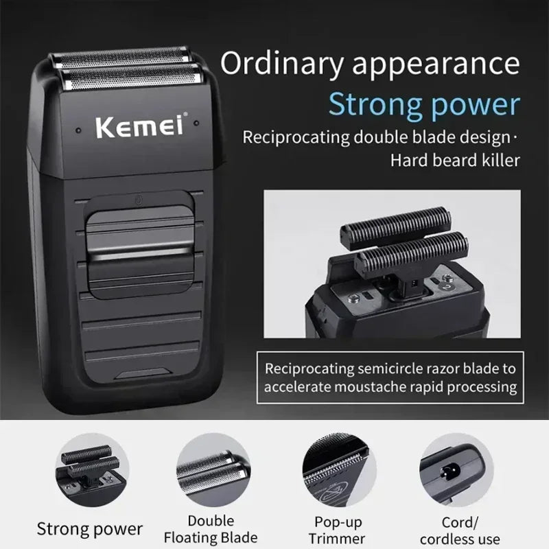Kemei Hair Clipper KM-2296 KM-2299 KM-1102 Electric Shaver Hair Cutting Machine Professional