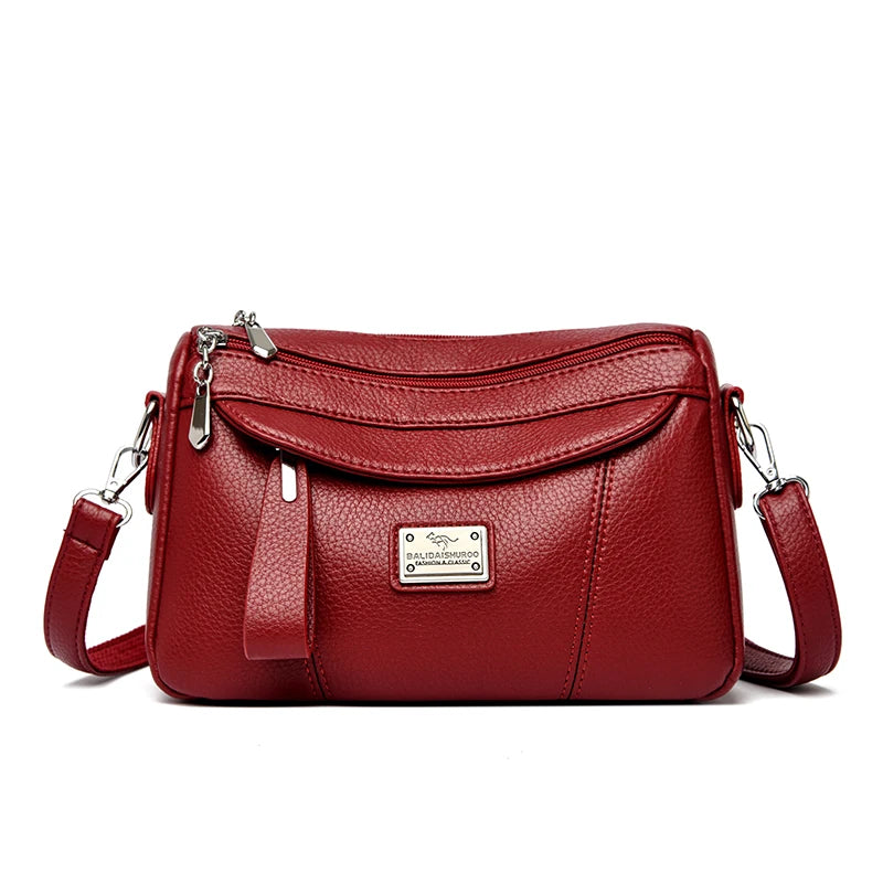 Designer Top Quality Soft Pu Leather Shoulder Bags for Women Luxury Women Bags Messenger Crossbody Sac Female Purses Handbags