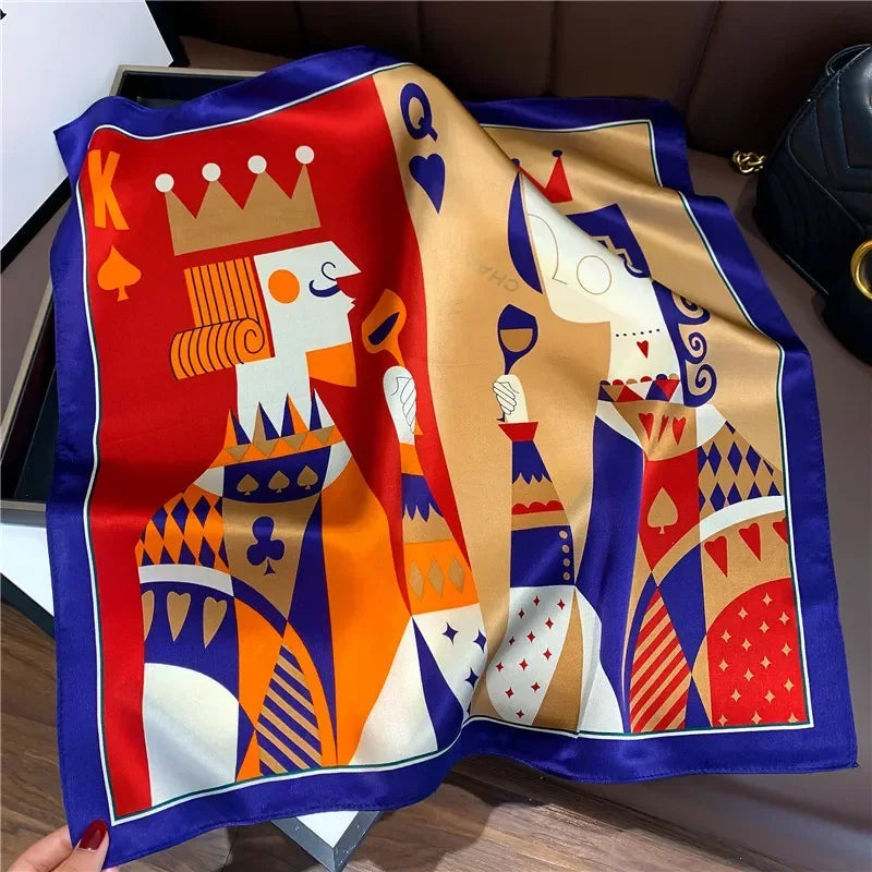 Scarf 100% Silk Bandana Women Square Scarves Wrap Kerchief Mulberry Spring Fashion Luxury High Quality Headband Hijab Shawls