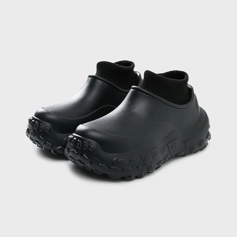 Smile Pop Stylish Shoes Women Outdoor Waterproof Non-slip Slippers Women Indoor Warm Fluffy Slippers Thick Sole Cotton Slippers