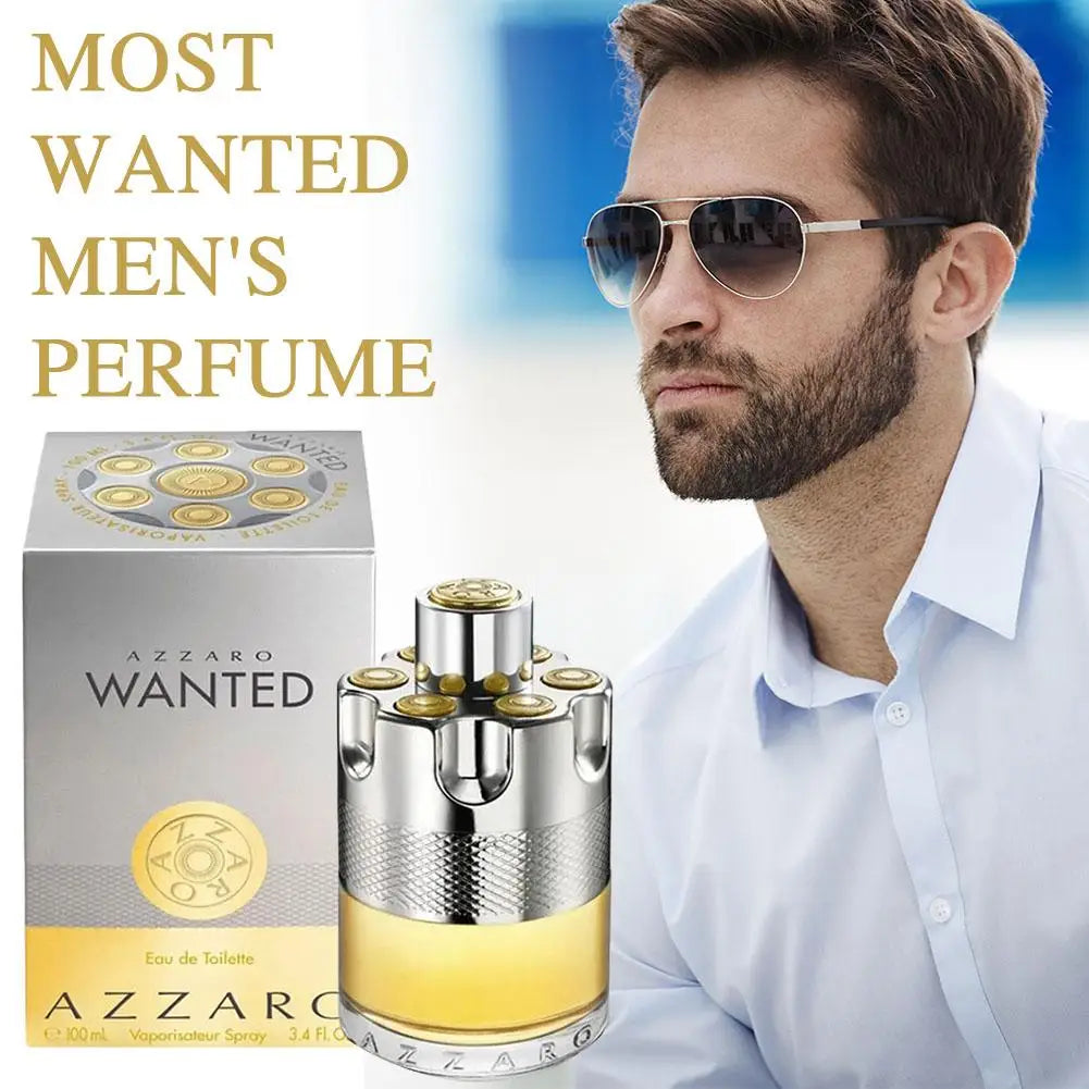 Azzaro Wanted Eau de Toilette For Men Spicy, Cardamom, Vetiver, Lemon Azzaro Wanted Eau de Parfum 100ML Men's Perfume
