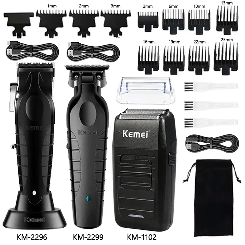 Kemei Hair Clipper KM-2296 KM-2299 KM-1102 Electric Shaver Hair Cutting Machine Professional