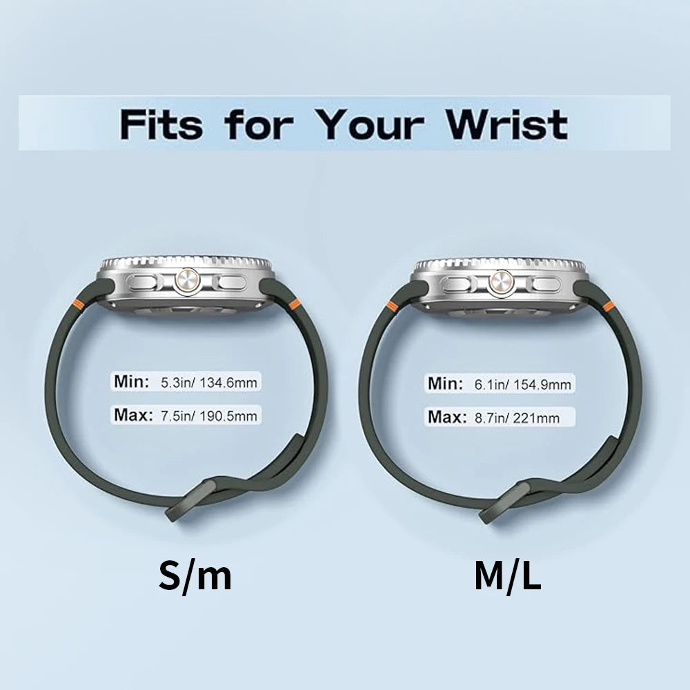 Original Silicone band for Samsung Galaxy Watch 8 40mm 44mm Strap for Samsung Galaxy Watch Classic 8 46mm Bracelet