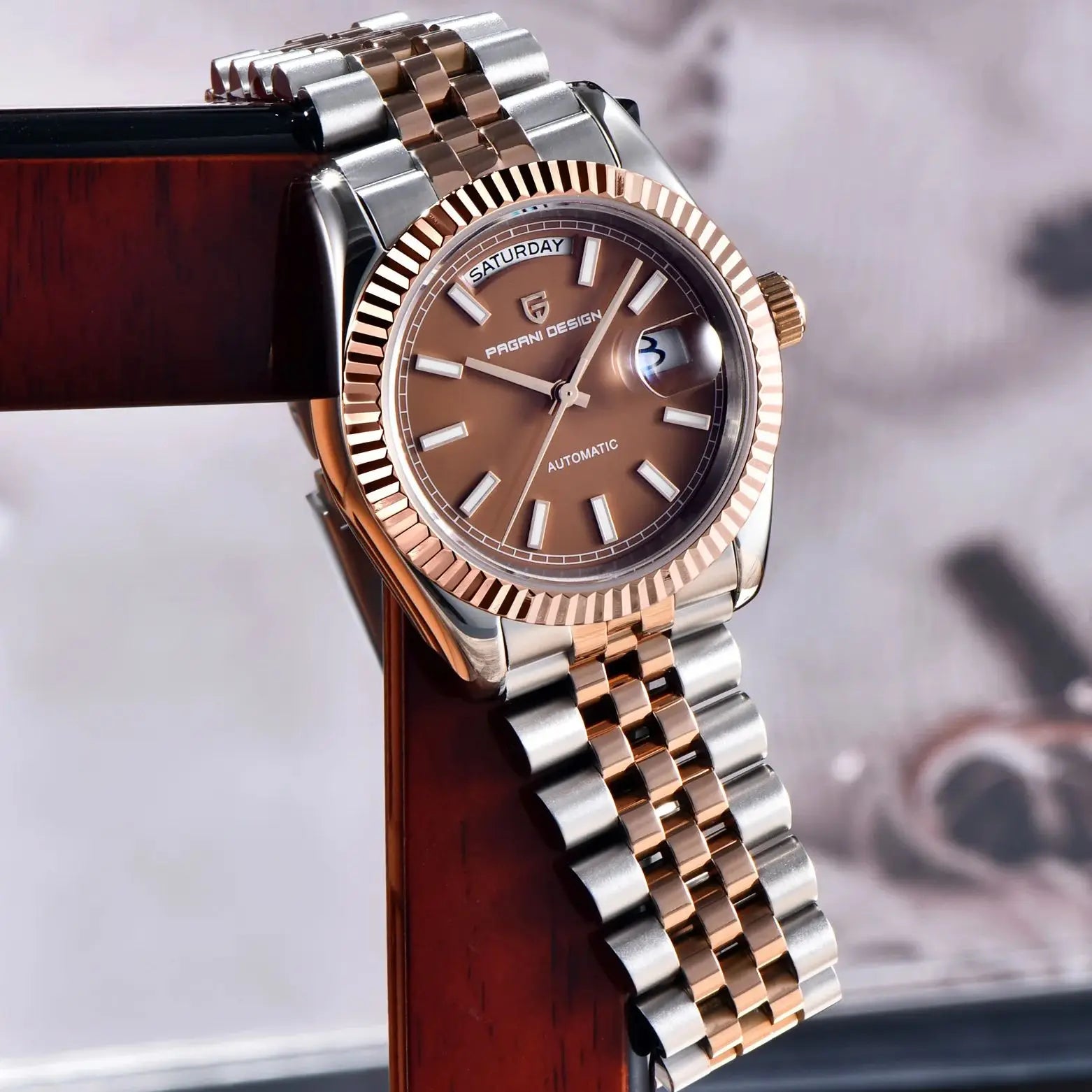 PAGANI DESIGN Enamel Dial 2025 New DD36 Men's Watches Silver Gold Luxury Automatic Watch Men Waterproof Mechanical Wristwatch