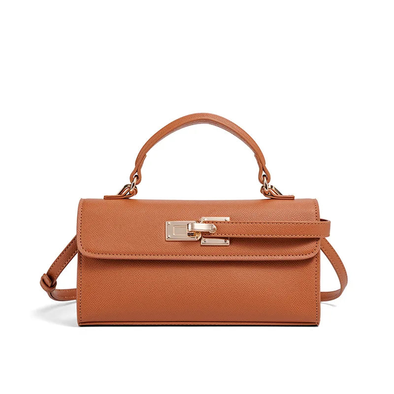 Luxury Brand Women Lock Bag Popular Retro Fashion Shoulder Bag Simple Versatile Crossbody Bag High Quality Square Bag Handbag