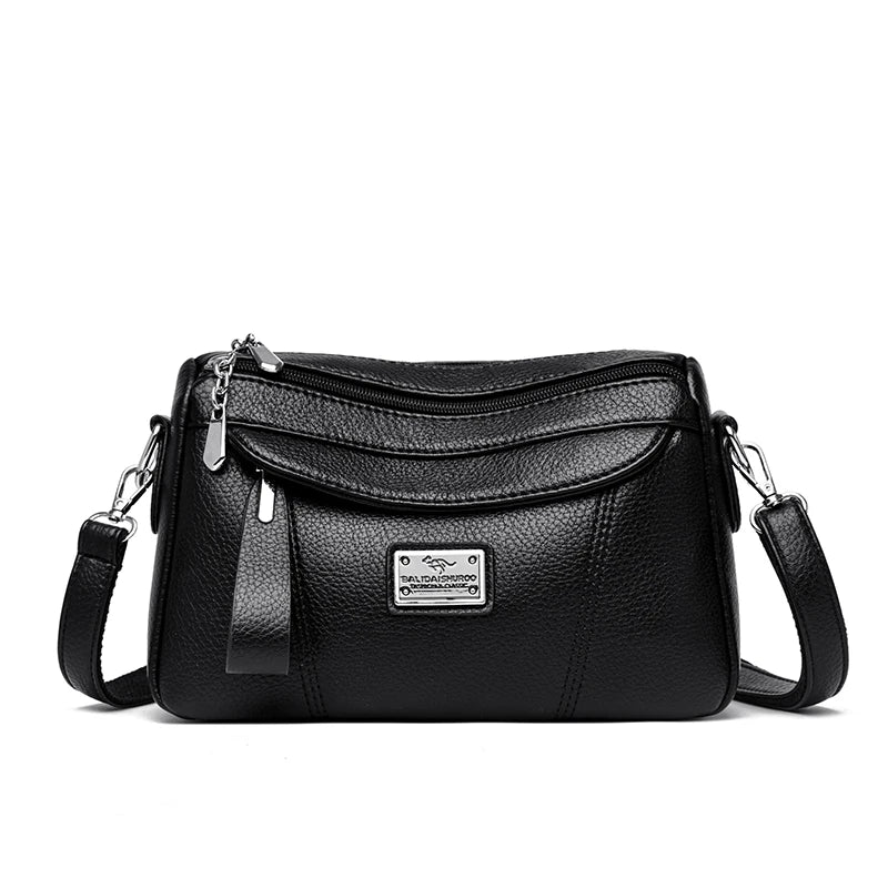 Designer Top Quality Soft Pu Leather Shoulder Bags for Women Luxury Women Bags Messenger Crossbody Sac Female Purses Handbags