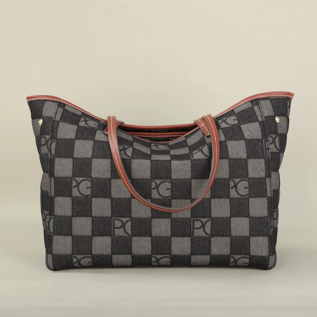 PG 2025 Luxury Brand Fashion Printed Women's Handbag Large Capacity Travel Commuting Multi functional Large Capacity Handbag