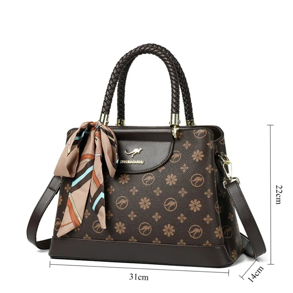 Knurling 3 Layers High Quality Pu Leather Shoulder Crossbody Bags for Women Messenger Bag Luxury Designer Handbags Sac A Main