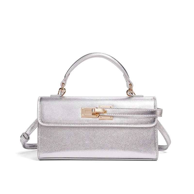 Luxury Brand Women Lock Bag Popular Retro Fashion Shoulder Bag Simple Versatile Crossbody Bag High Quality Square Bag Handbag