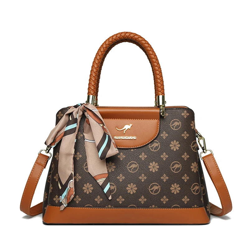 Knurling 3 Layers High Quality Pu Leather Shoulder Crossbody Bags for Women Messenger Bag Luxury Designer Handbags Sac A Main