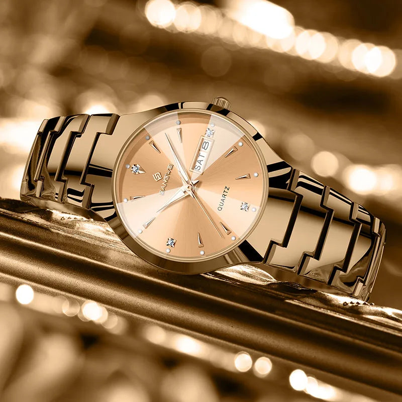 BANGWEI Fashion Elegant Watches For Women Top Brand Luxury Waterproof Ladies Quartz Watch Simple Creative Diamond Watch Women