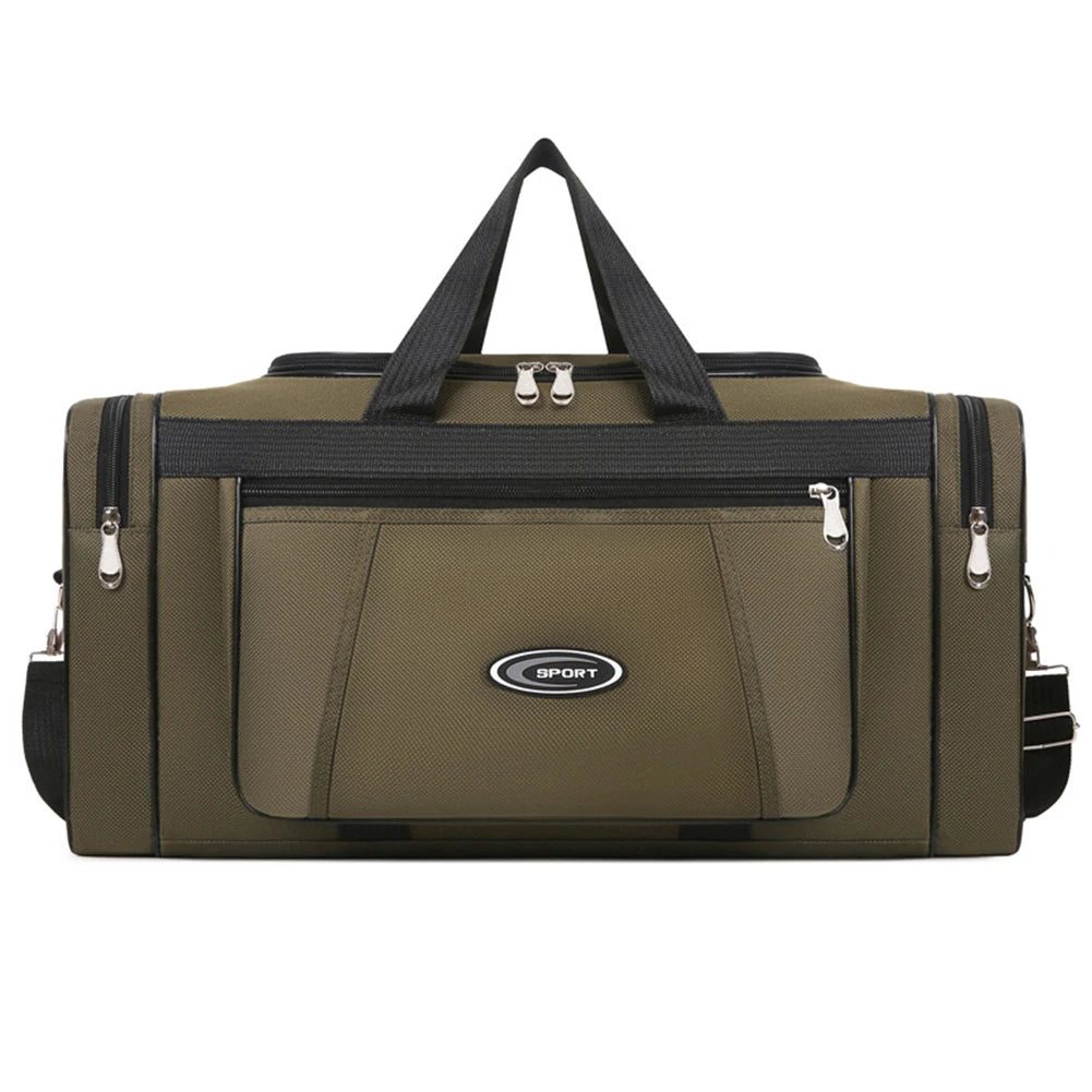 Oxford Big Travel Bag Large Capacity Weekend Duffle Bag Waterproof Portable Unisex Zipper Outdoors Business Duffle Bag