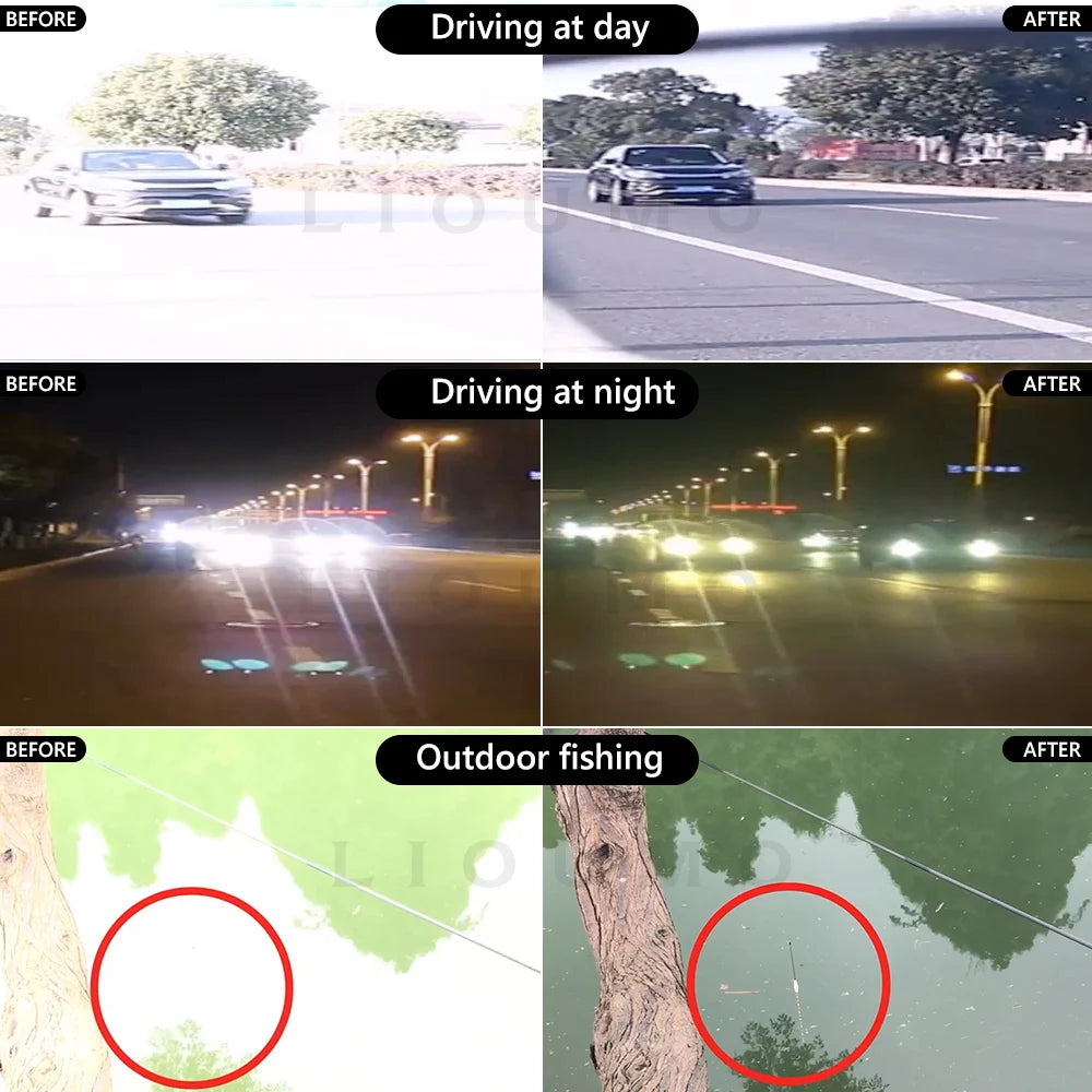 LIOUMO Outdoor Sports Cycling Sunglasses Men Polarized Photochromic Driving Glasses Male Day Night Vision Goggles lentes de sol