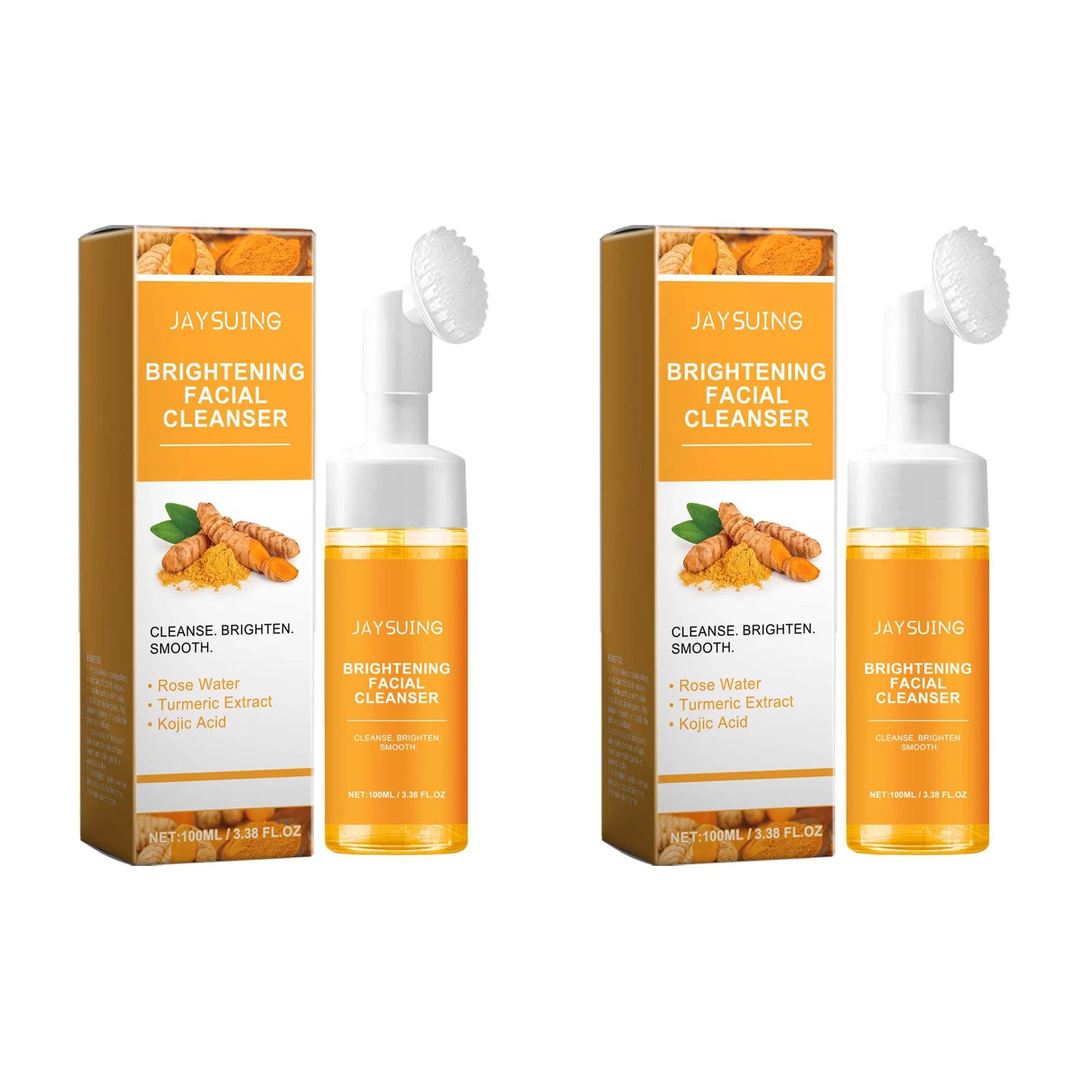 Jaysuing Turmeric Cleanser Deep Cleansing Brightens Skin Moisturizing Anti Wrinkle Deep Nourishing Gentle Moisturizing SkinCare
