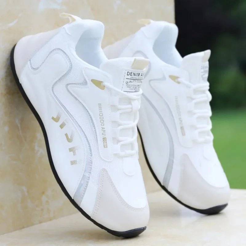Men's Waterproof Leather Surface Sports Shoes Travel Trend Matching Autumn Casual Shoes Breathable EVA Insole PVC Outsole