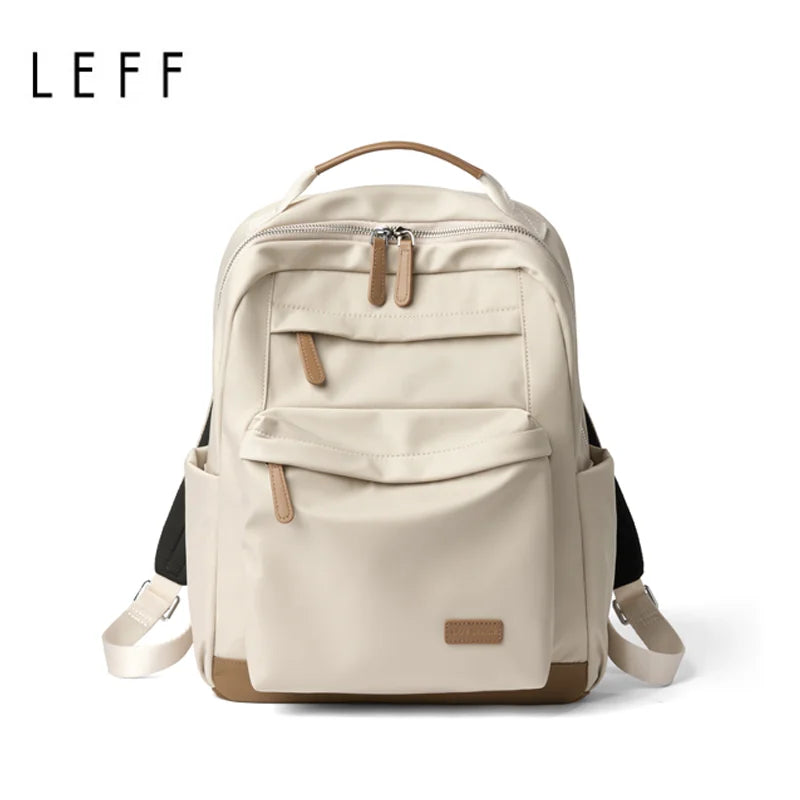 LEFF Women Backpack High Quality Large Capacity Laptop Backpacks Trendy Female Commuting Backpack Waterproof Outdoor Travel Bags