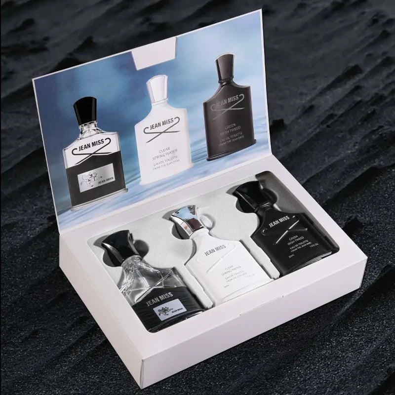 Men Wild Fragrance Set 30ml x 3 Eau de Toilette Gift Pack for Men Long-Lasting Masculine Scent for Daily Use & Special Occasions