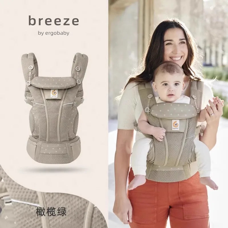 Ergobaby All Carry Positions Breathable mesh baby carrier, enhancing lumbar support and airflow (7-45 pounds)