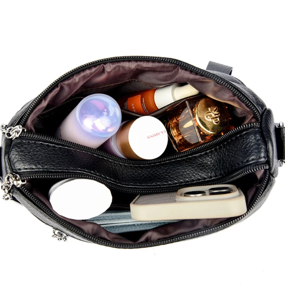 Designer Top Quality Soft Pu Leather Shoulder Bags for Women Luxury Women Bags Messenger Crossbody Sac Female Purses Handbags