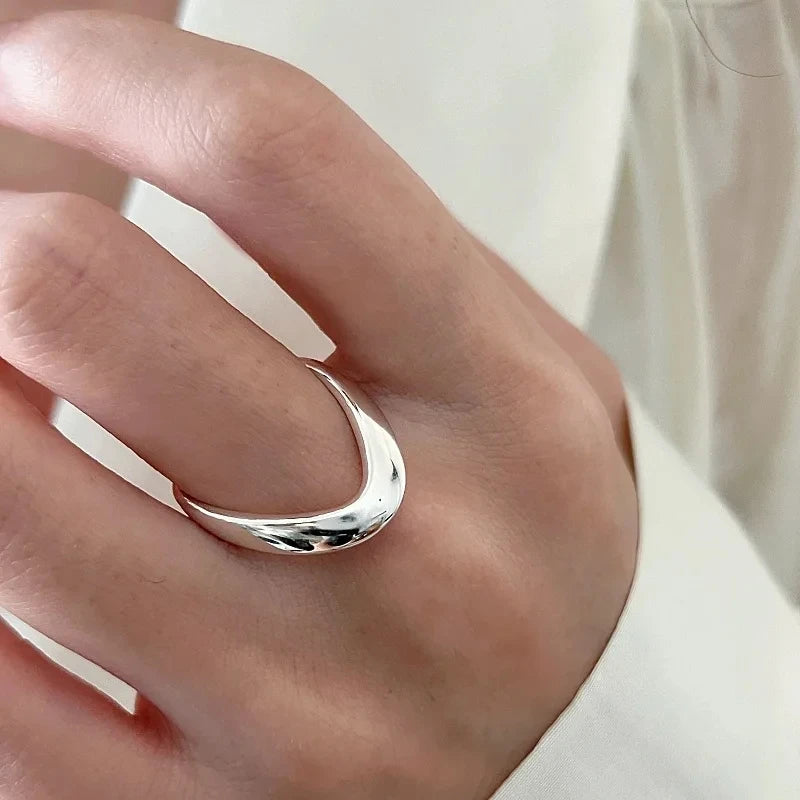 VENTFILLE 925 Sterling Silver Flower Lace Ring Korean Fashion Opening Inlaid CZ Adjustable Rings Valentine's Day Gift