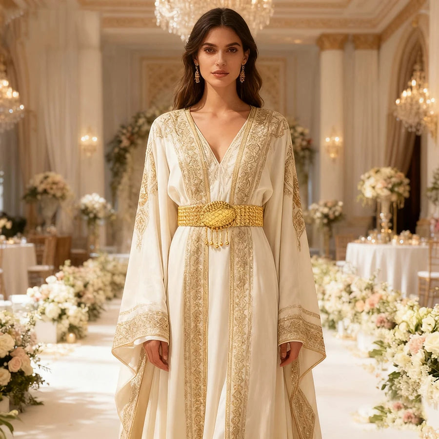 Gold Plated Turkish Soft Metal Belt Ethnic Caftan Wedding Sash Bridal Waist Chain Festival Outfit Accessory for Women