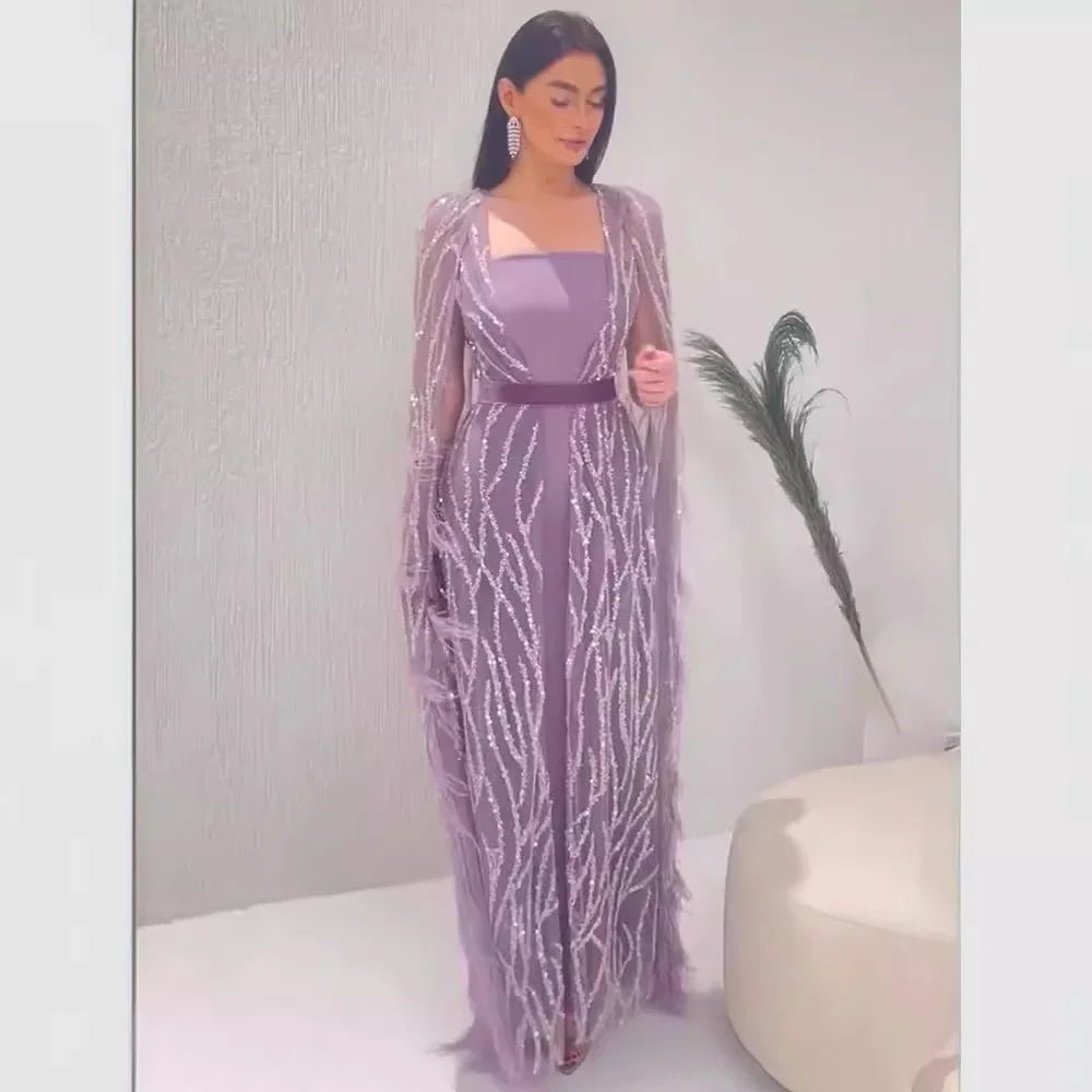 Elegant Sexy Long Evening Dress Socialite Style Air Field Hostess Performance Gown Sexy Long Dress Cross-border European America