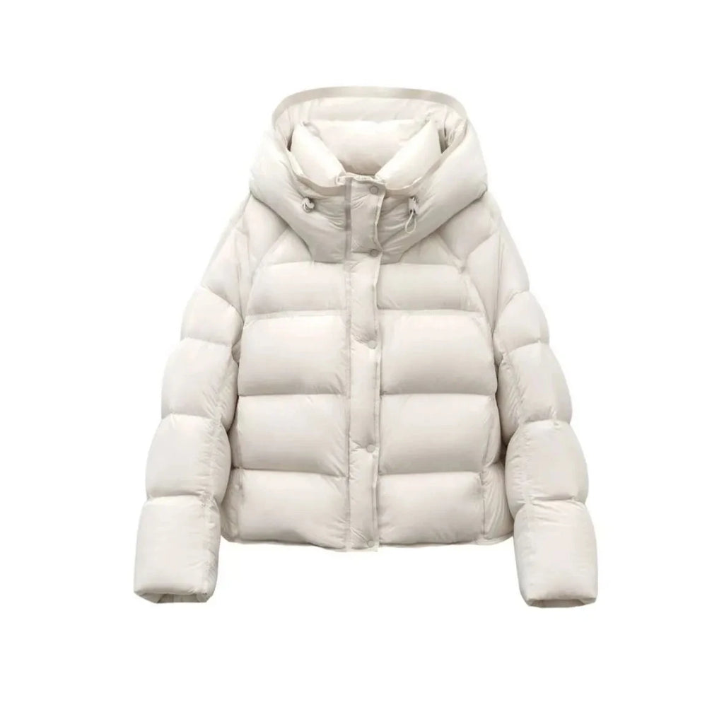 2025 New Women Cotton Padded Jacket Winter Short Hooded Loose Cotton Coat Korean Women Parkas Coat Solid Outwear Women Puffer