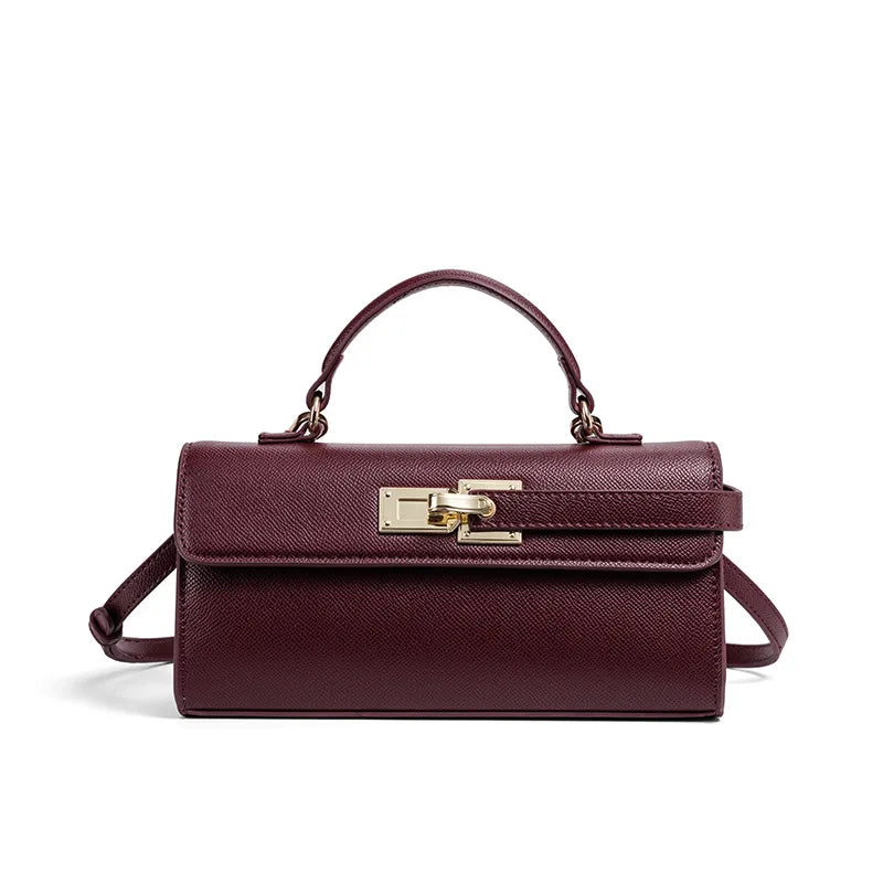 Luxury Brand Women Lock Bag Popular Retro Fashion Shoulder Bag Simple Versatile Crossbody Bag High Quality Square Bag Handbag