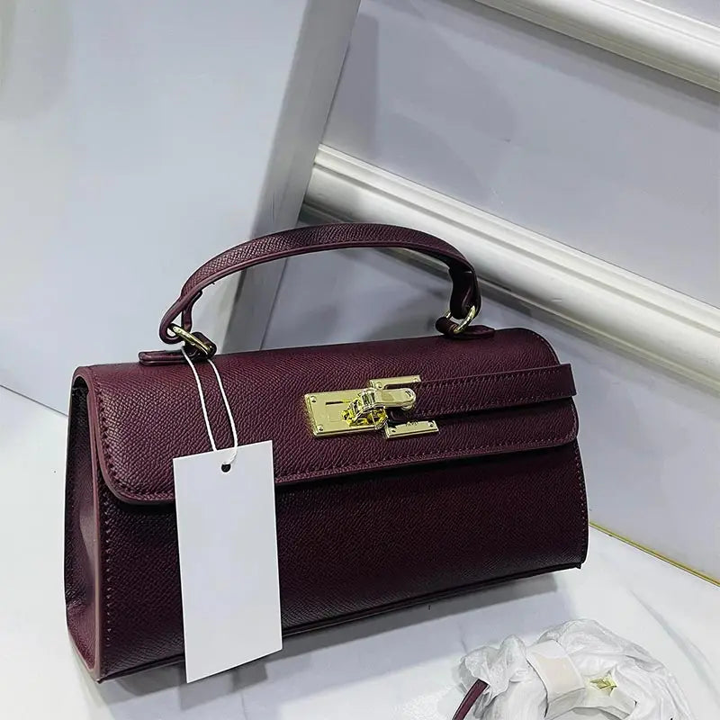 Luxury Brand Women Lock Bag Popular Retro Fashion Shoulder Bag Simple Versatile Crossbody Bag High Quality Square Bag Handbag