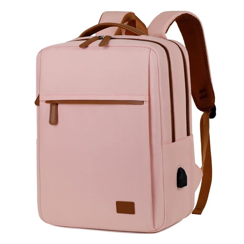 Women's Large Capacity Travel Backpack Business Laptop Bag with USB Charging Port School Backpack for Teacher Laptop Compartment