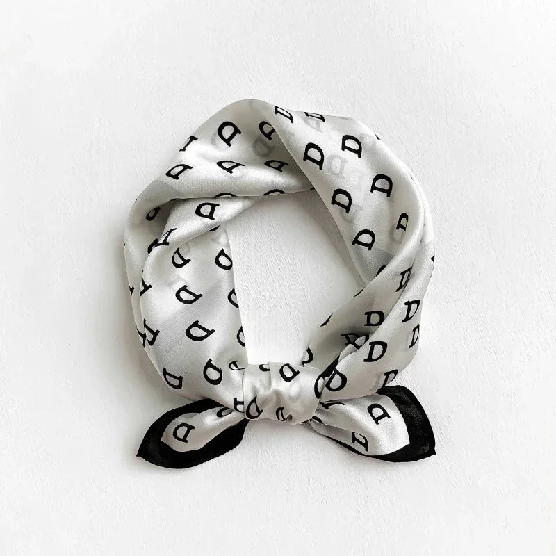 Scarf 100% Silk Bandana Women Square Scarves Wrap Kerchief Mulberry Spring Fashion Luxury High Quality Headband Hijab Shawls