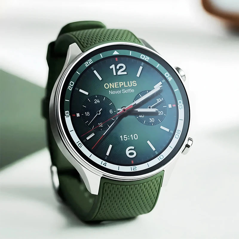 OnePlus Watch 2R Smartwatch 1.43'' AMOLED Screen Snapdragon W5 Gen 1+BES2700 100H Battery Life WiFi Wear OS by Google GPS 2024