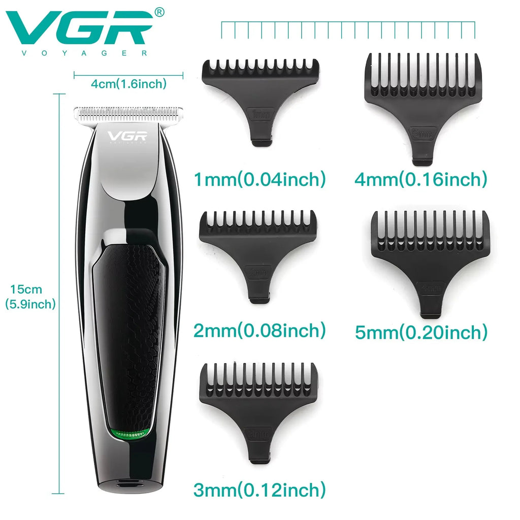 VGR Hair Clippers Professional Barber Clippers Rechargeable Haircut Trimmer Cordless Electric Zero Cutting Machine for Man V-030